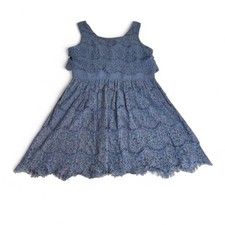 Blue Lace Dress Anna Be Summer Tank Short Dress Women's Large