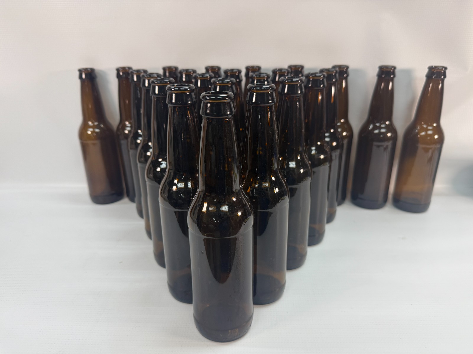 12 Ounce Crown Cap Amber Longneck&nbsp;bottles - Case Of 24 Bott
