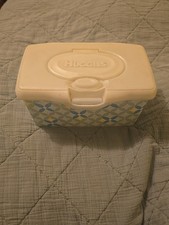Huggies Baby Wipes Empty Pop Up Container Tub Refillable Blue  Green 2016 USA