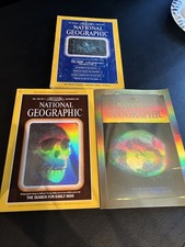 Lot 3 National Geographic March 1984/Nov 1985/December 1988 Holographic Hologram