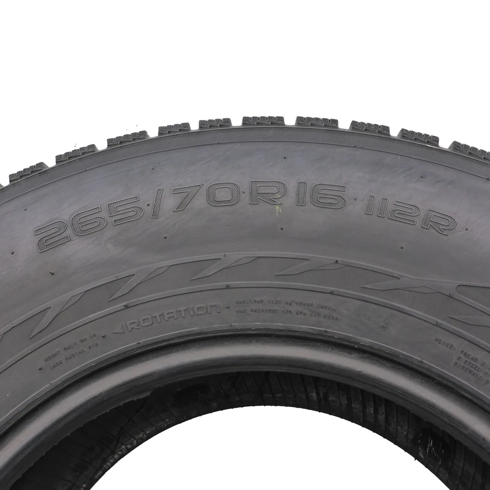 265 70 16 1x NOKIAN 265/70 R16 112R Hakkapeliitta R2 SUV Winter Tyre 2014 6.5mm - Image 2 of 4