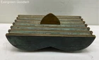 Maurice Ascalon Pal-Bell W-Form Verdigris Bronze Lidded Box