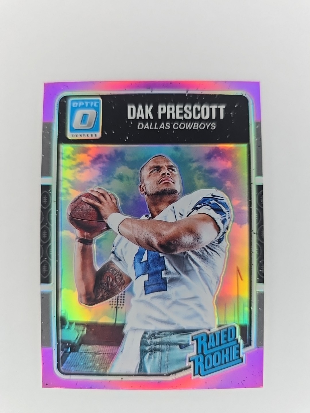 🏈2016 Panini Optic Rookie Dak Prescott Pink Holo Prizm Refractor Cowboys🔥📈162