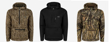 DRAKE Mens Ultimate Wader Quarter Zip 4-Way Stretch Hoodie Colors & Sizes DW7420