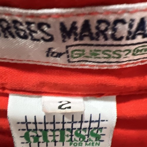 VTG 90S GEORGES MARCIANO FOR GUESS MENS BUTTON UP SHIRT CLASSIC CORE SZ 2 - Picture 6 of 11
