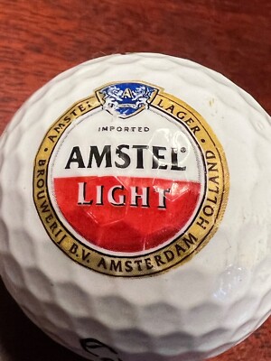 Amstel Light Lager Logo Callaway White Used Golf Ball (L-16-2) - 1ct (one)
