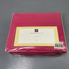 Concierge Collection 100 Polyester Sheet Set King Raspberry