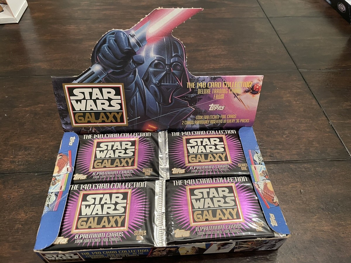 1) Unopened Sealed Pack 1993 Topps STAR WARS GALAXY Series 1 Etch