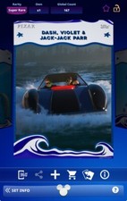 Topps Disney Collect 2025 Ocean Day Blue - Dash, Violet Jack-Jack Parr