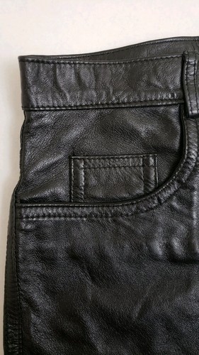 NWT Pierotucci Firenze Real Leather Shorts Womens Size 44 Italy - Picture 6 of 12