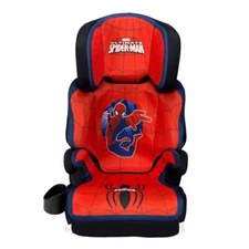 Kids Spiderman Booster Car Seat 2 In 1 Converts Cup Holder Safety Baby High Back