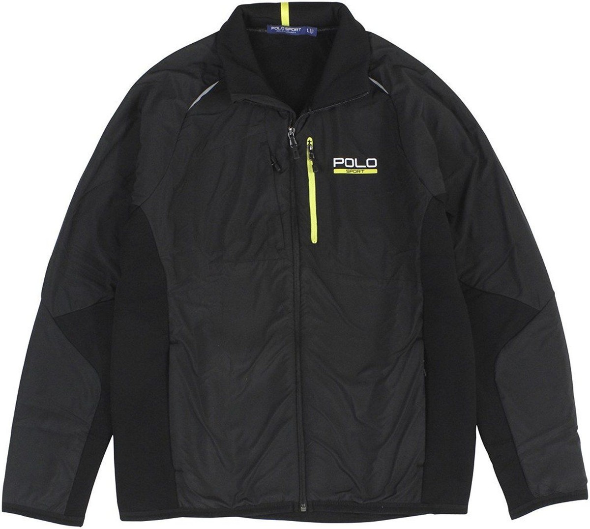 NEW RALPH LAUREN POLO SPORT MEN'S XXL 2XL BLACK FULL-ZIP HYBRID