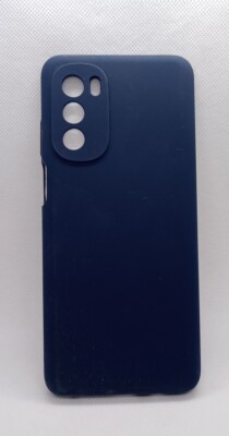 Case for Motorola Moto G51 5G Silicone Semi-Rigid Soft-touch Finish navy