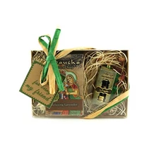 Saucha Bar Soap 'Relaxing Lavender' and Attar Oil 'Jugala' with Card