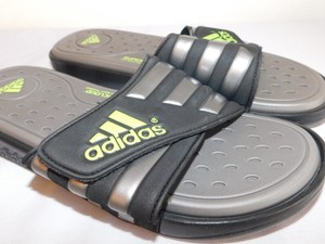 NEW MENS 10 GREY/NEON GREEN ADIDAS 