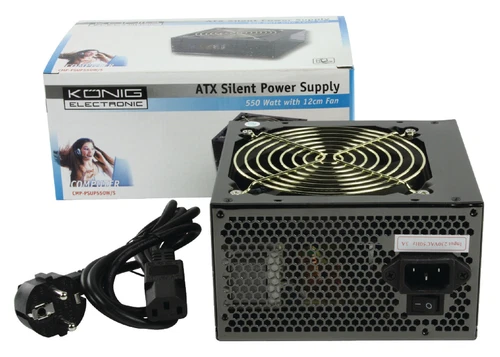 KONIG CMP-PSUP550W/S ATX Silent Power FREE Belgian Delivery Mondial Relay Point 