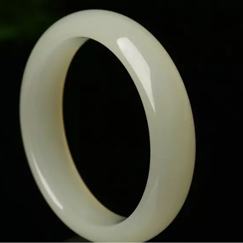 Natural Beautiful hetian white Jade jadeite bracelet bangle 57-58mm Free box - Picture 1 of 4