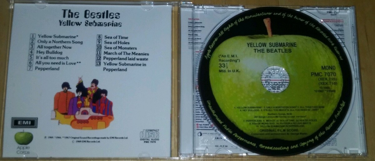 The Beatles: Yellow Submarine MONO PMC- 7070 CD! | eBay
