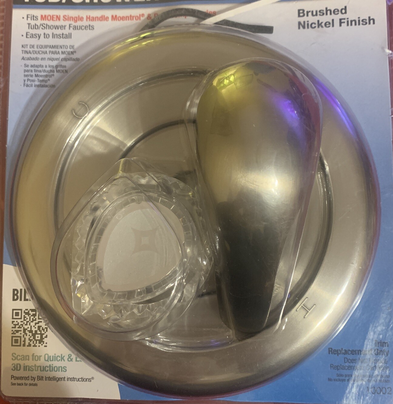 (1) NEW Danco Tub/Shower Trim Kit for Moen BRUSHED NICKEL 10002 or