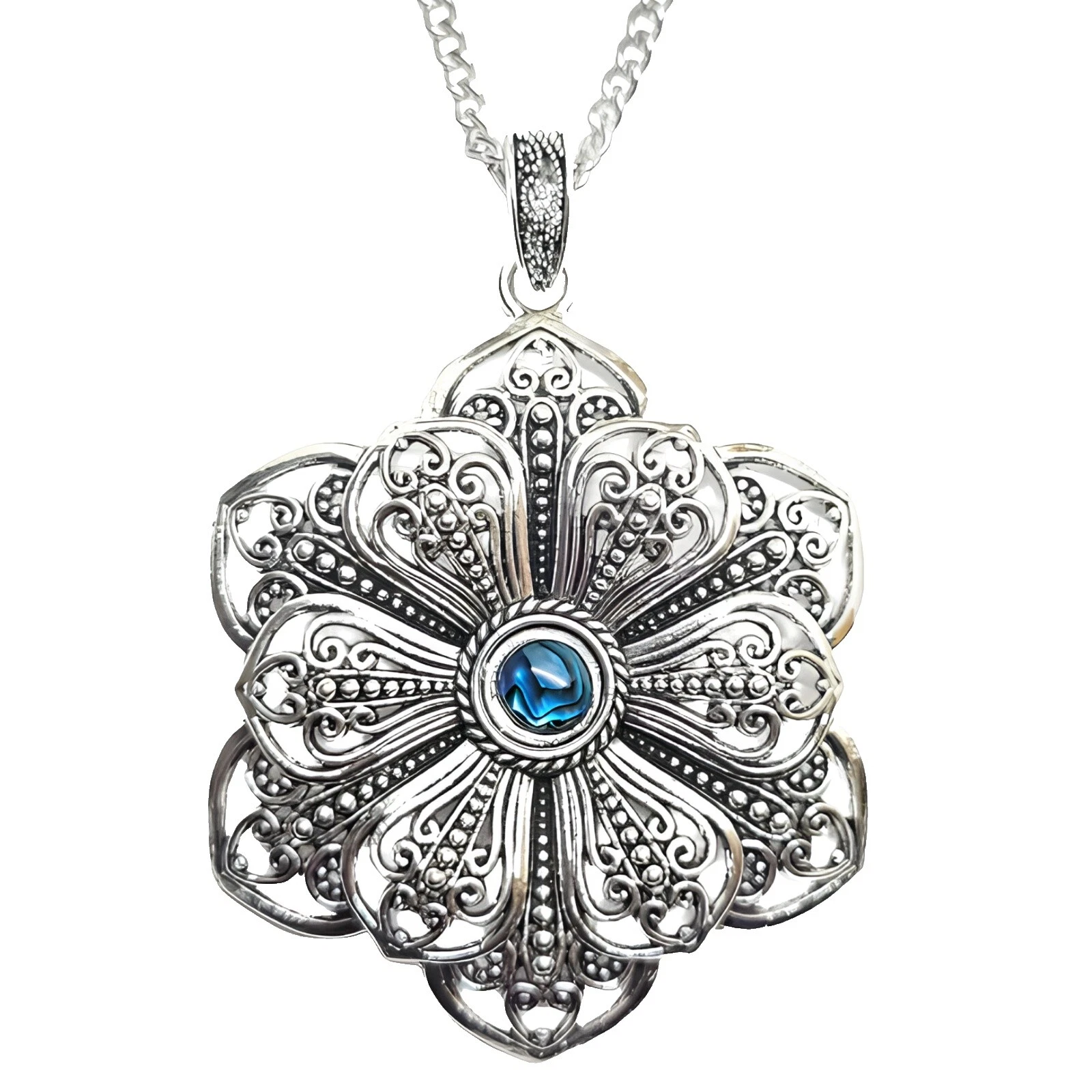 Celestial y horóscopo Collares y colgantes De moda plata tibetana