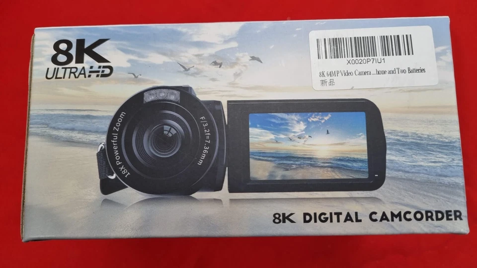 8K Ultra HD Video Camera 64MP Camcorder~18X Zoom,Touch Screen,2Battery(Brandnew) - Image 4 of 4