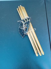 ANTIQUE Vintage CAST IRON WOODEN HANGER 19" See Photos TRL7 46