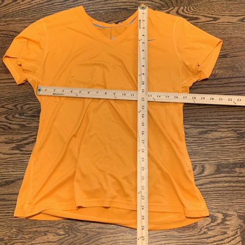 Nike Dri Fit Womans Orange T-Shirt Tee, Size XL Extra Large - Picture 7 of 10