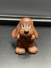 1984 Pound Puppies Cake Topper Plastic PPV Miniature Childhood Vintage Birthday