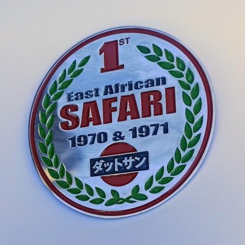 DATSUN safari east african 1970 1971 fairlady z tribute badge emblem 8cm - Picture 3 of 5