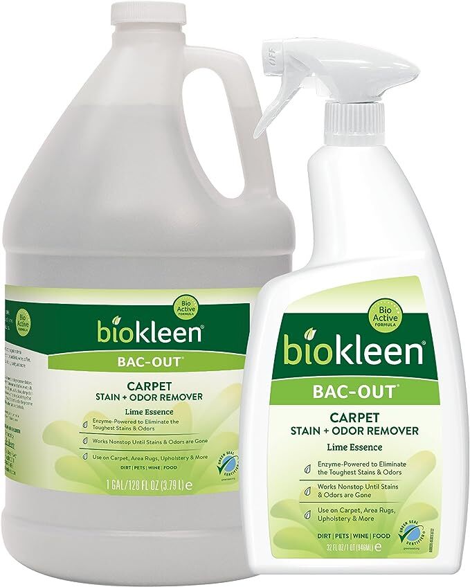 Biokleen BacOut Stain and Odor Remover 32 Ounce and Gallon Refill
