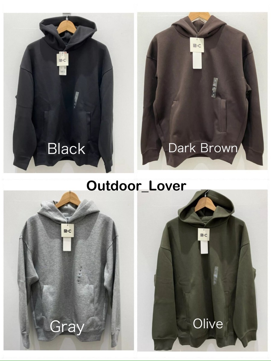 UNIQLO : C Sweat Oversized Pullover Hoodie Gray/Black/Dark UNIQLO : C Sweat Oversized Pullover Hoodie Gray/Black/Dark