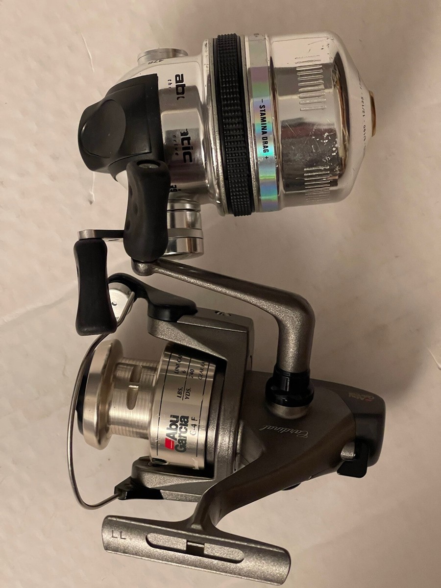 2 Abu Garcia Reels Spinning Cardinal C-4F, AbuMatic 476 2 Abu Garcia Reels Spinning Cardinal C-4F, AbuMatic 476
