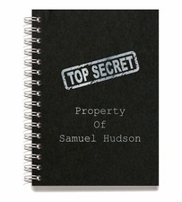 Personalised Wire Bound Note Books, Premium Quality Foil Printed - Style C