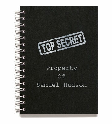 Personalised Wire Bound Note Books, Premium Quality Foil Printed - Style C
