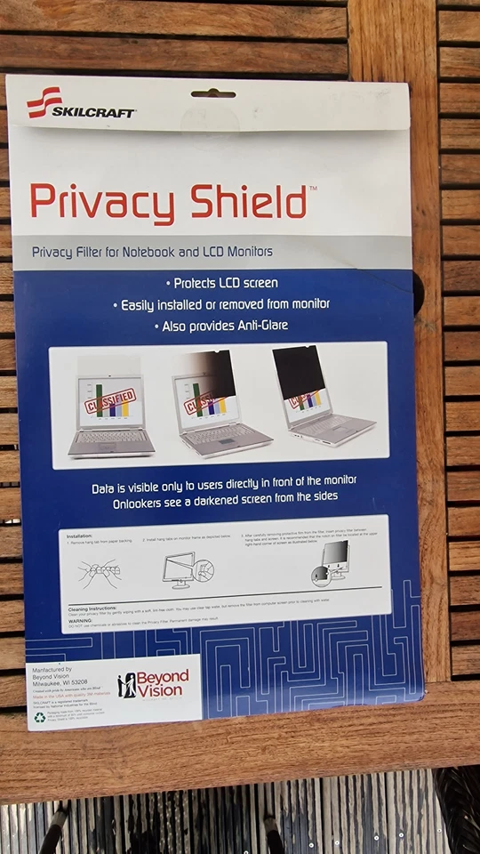 3M Blickschutzfilter Sichtschutzfolie PC Monitor Laptop Bildschirm Antispy DSGVO - Bild 2 von 4