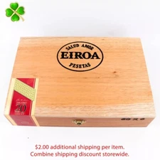 Eiroa The First 20 Years 60 x 6 Empty Wood Cigar Box 10.25" x 7" x 2.25"