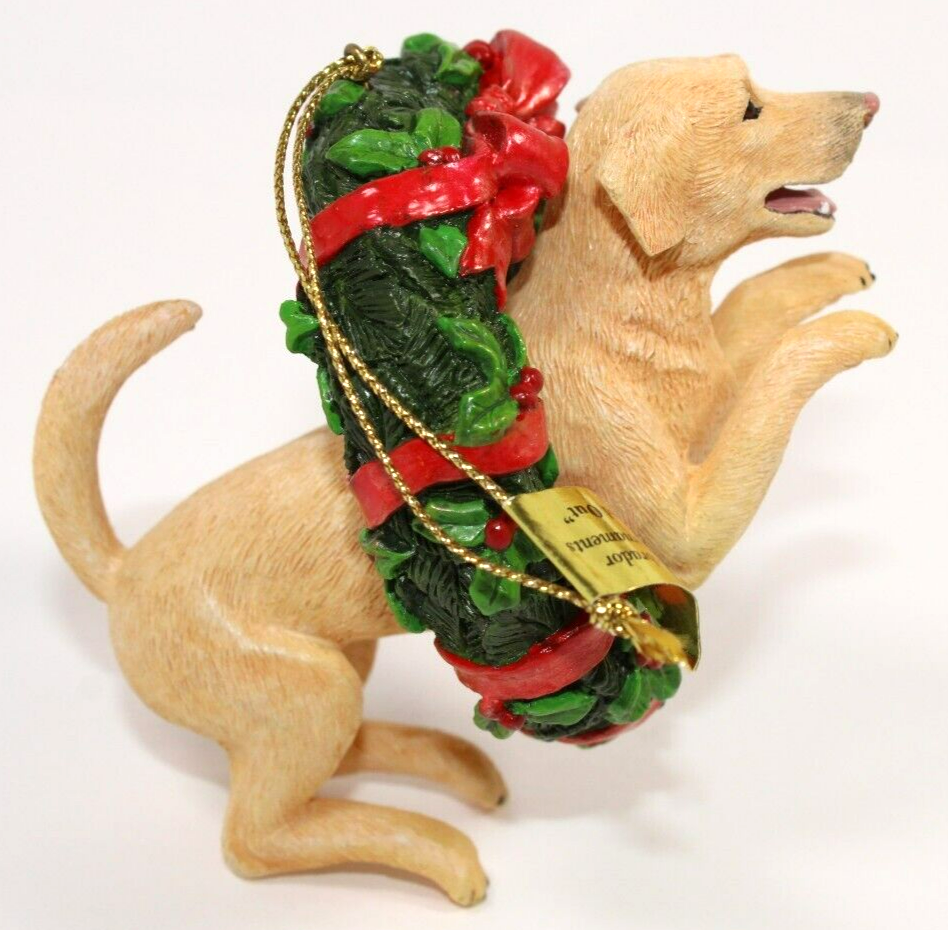3 Danbury Mint Lovable Labrador Christmas Ornaments Yellow Lab Dog eBay