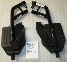 SET OF WHEELCHAIR FOOT REST GOOD CONDITION WITH MOUNT PLATES DIMENSION AS PHOTO