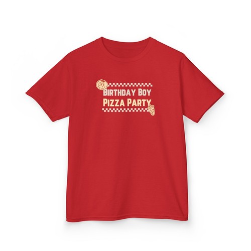 Birthday Boy Pizza Party Kid Child's Children Happy Fun Funny Tee T-Shirt Gift - Picture 18 of 21