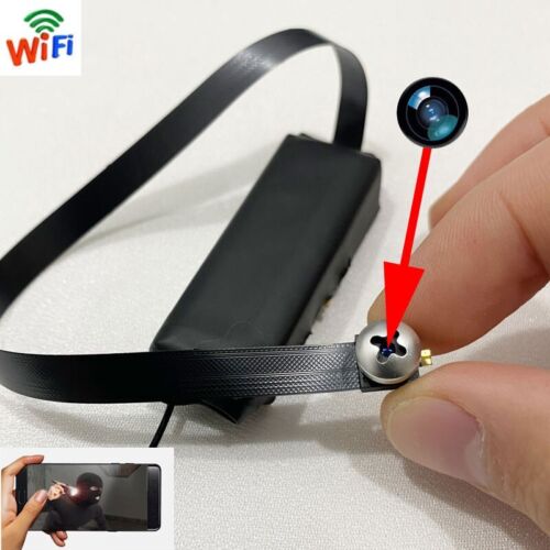 1080P HD WIFI Wireless Mini P2P screw Design Micro Button Camera Pinhole DVR Cam - Picture 4 of 24