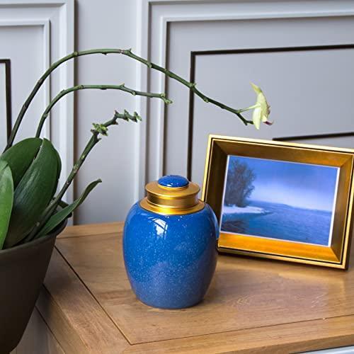 Medium Urns for Human Ashes Ocean Blue Urns for Ashes Adult Male