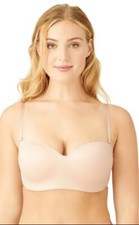 Wacoal 854372 Staying Power Wire Free Convertible Strapless Bra Sand Size 34DDD