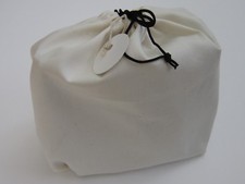 Natural White 100 Cotton DustBag for Handbag Purse Shoe bag Travel Pick String