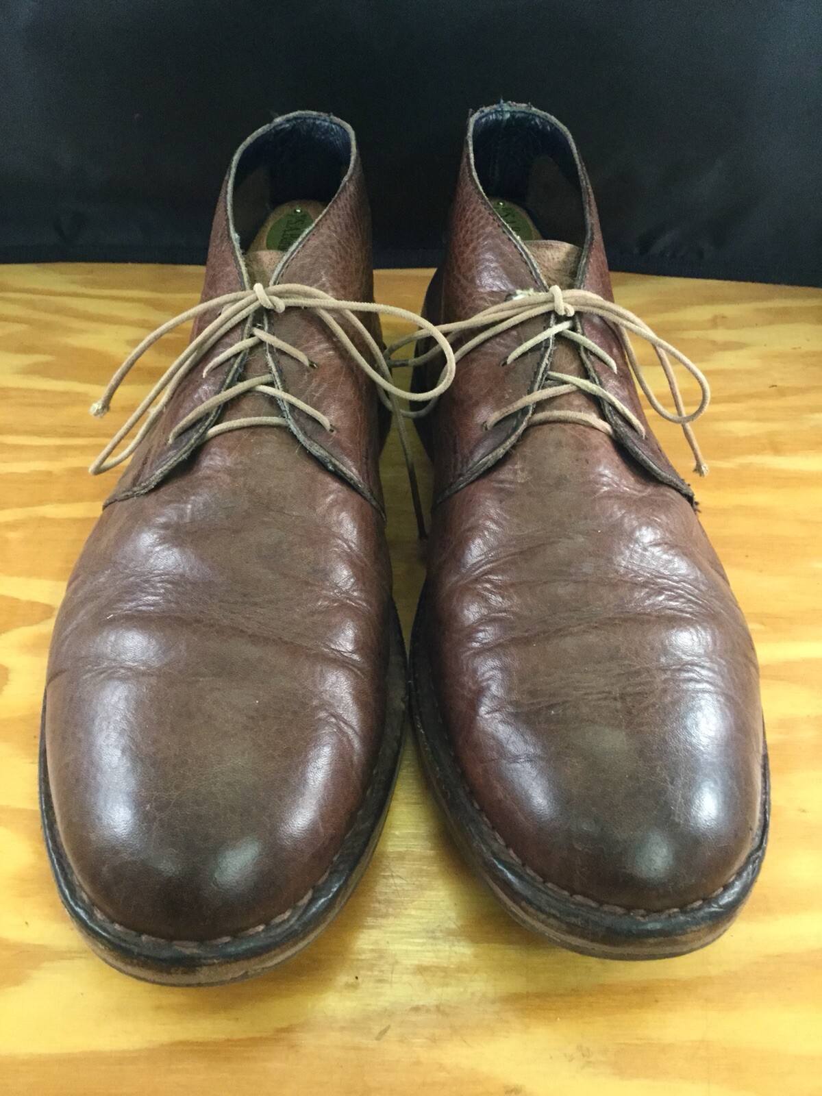 Men's Cole Haan Glenn Brown Leather LaceUp Chukka Ankle Boots US 11.5