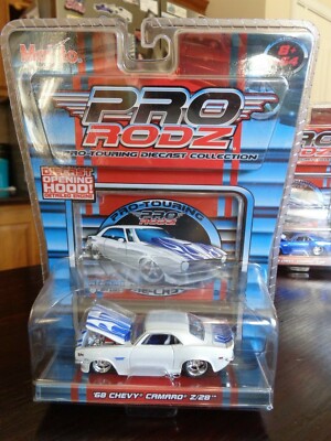 1968 CHEVROLET CAMARO Z/28 PRO RODZ PRO TOURING WHITE BLUE FLAMES