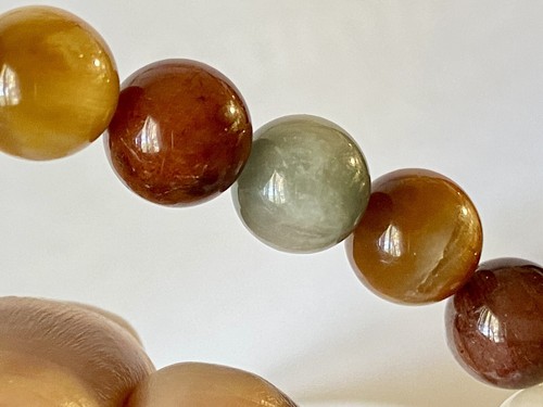 8.2" "Precious Gems/AAAA"~ Colorful Rabbit Hair Rutile Quartz Bracelet C1406 - Picture 7 of 10