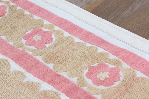 Suzani Fabric Suzani Throw Home Gift 3.87' x 4.69' Vintage Fast Shipment 16476 - Picture 22 of 24