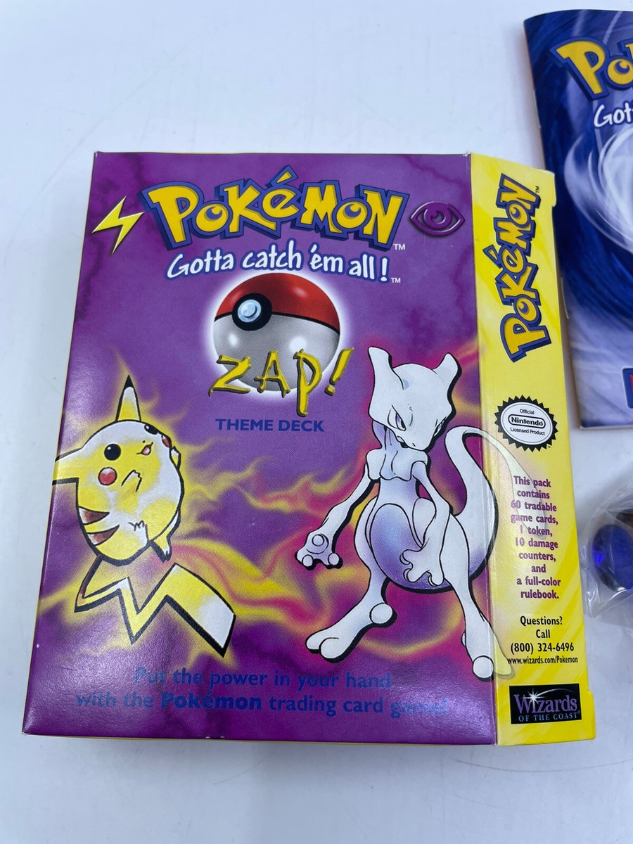 Pokémon TCG 1999 Zap Theme Deck EMPTY BOX ONLY – Vintage Wizards