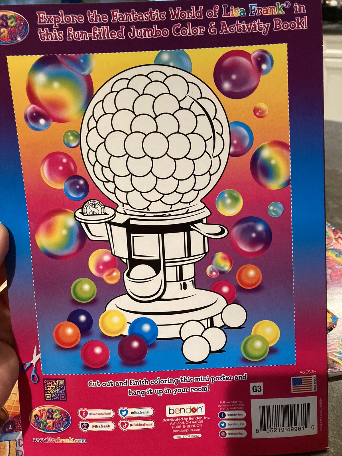 Lisa Frank Jumbo Color and Activity Book Coloring Book NEW Bendon ...