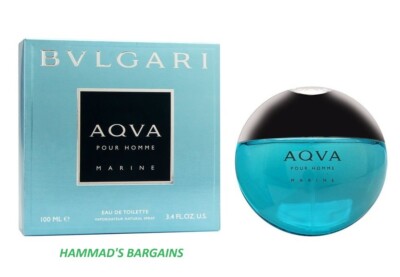 BVLGARI AQVA POUR HOMME MARINE EDT 3.4 OZ / 100 ML FOR MEN